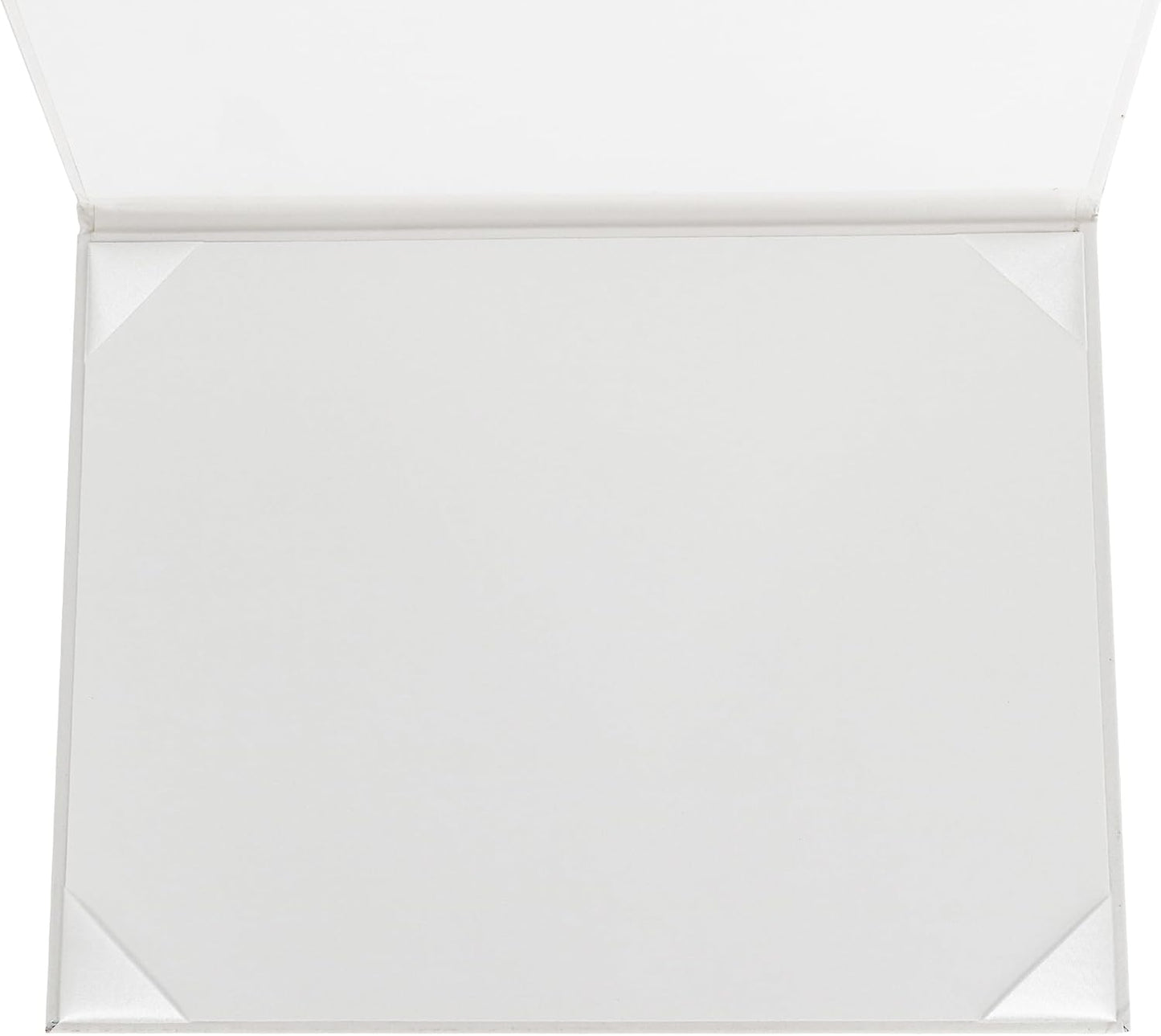 GraduationMall 8.5"x11" Smooth Padded Diploma Cover Certificate Holder White,6-Packs
