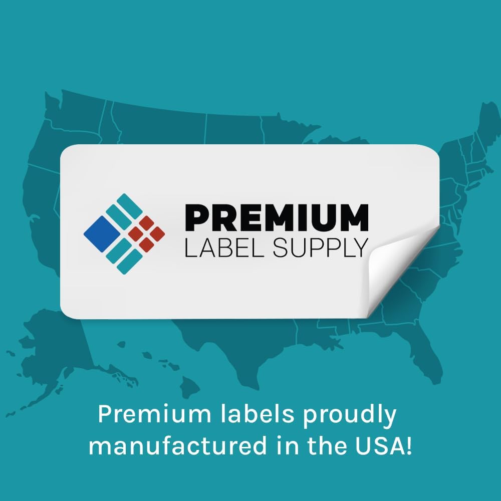 Premium Label Supply Glossy Clear Return Address Labels – 1.75" x .5" – Laser/Inkjet Compatible – (80 per Sheet), 1000 Sheets – 80,000 Total Adhesive Labels