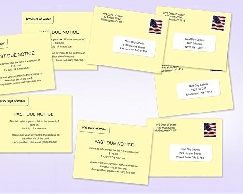 NextDayLabels - 8-1/2" x 11" Laser/Inkjet Postcards 4 Per Page, (4-1/4" x 5-1/2" Each Card | Blue, 1000 Cards)