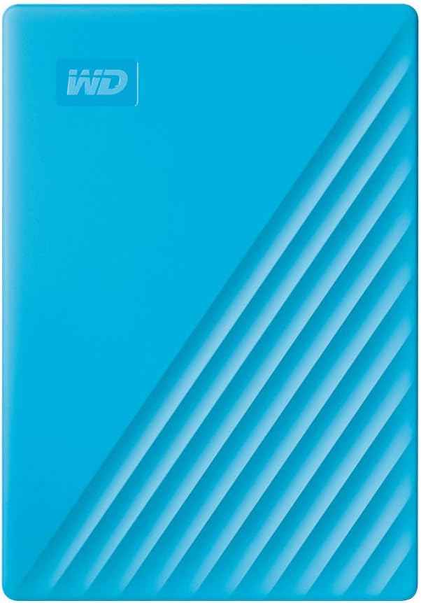 WD 4TB My Passport, Portable External Hard Drive, Blue, backup software with defense against ransomware, and password protection, USB 3.1/USB 3.0 compatible - WDBPKJ0040BBL-WESN