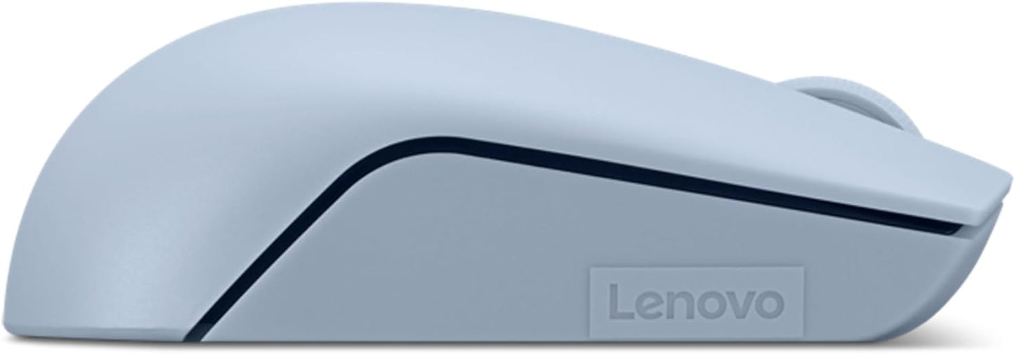 Lenovo 300 Wireless Mouse – Computer Mouse for PC, Laptop with Windows – Ambidextrous Design – 2.4 GHz Nano USB Receiver – 12 Month Battery Life