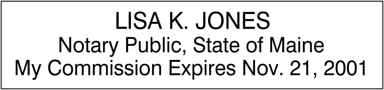 Notary Stamp Seal Ink Personalized Self Inking Stamp Custom Stamp Rubber Stamp Trodat 4913 Self Ink Notary Stamp - 7/8" x 2-3/8" Impression Area