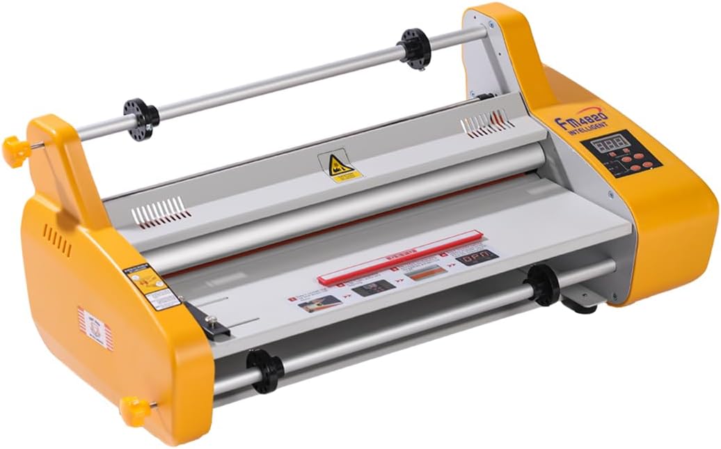 Laminating Machine 18" Hot and Cold Roll Laminator 110V Digital Thermal Laminating Machine for A2/A3 Single/Dual Sides Lamination
