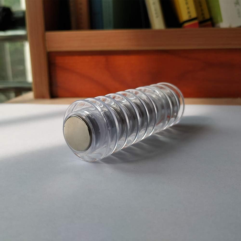 Magnets for Glass Whiteboard, Dry Erase Board, Bulletin Board, Refrigerator-Rare Earth Neodymium Magnet, Clear (9 Pack)