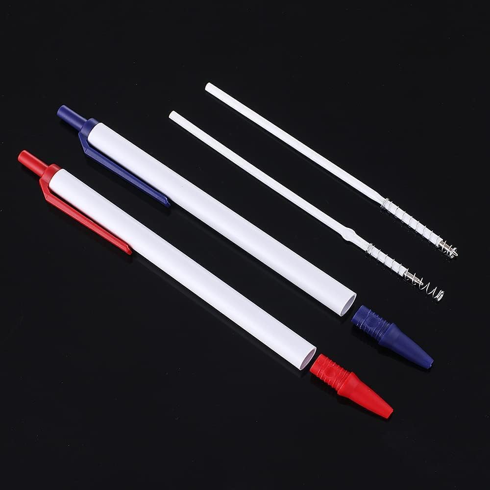 20 pcs 1mm Black Color Replaceable Ballpoint Pen Refill School Office Supplies(4.2 inch)