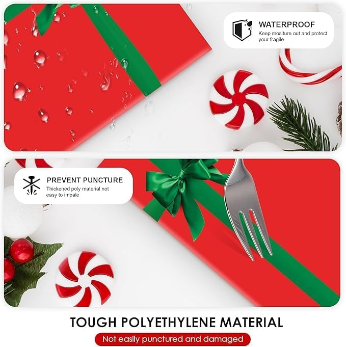 Christmas Poly Mailers 10x13 Inch | Self-Seal Holiday Packaging Envelopes | Red Green Gift Shipping Bag | Christmas polymailer bags Mailer Envelopes | Xmas Large Holiday Mailing Envelope | Pack of 250 - Lumora Desk