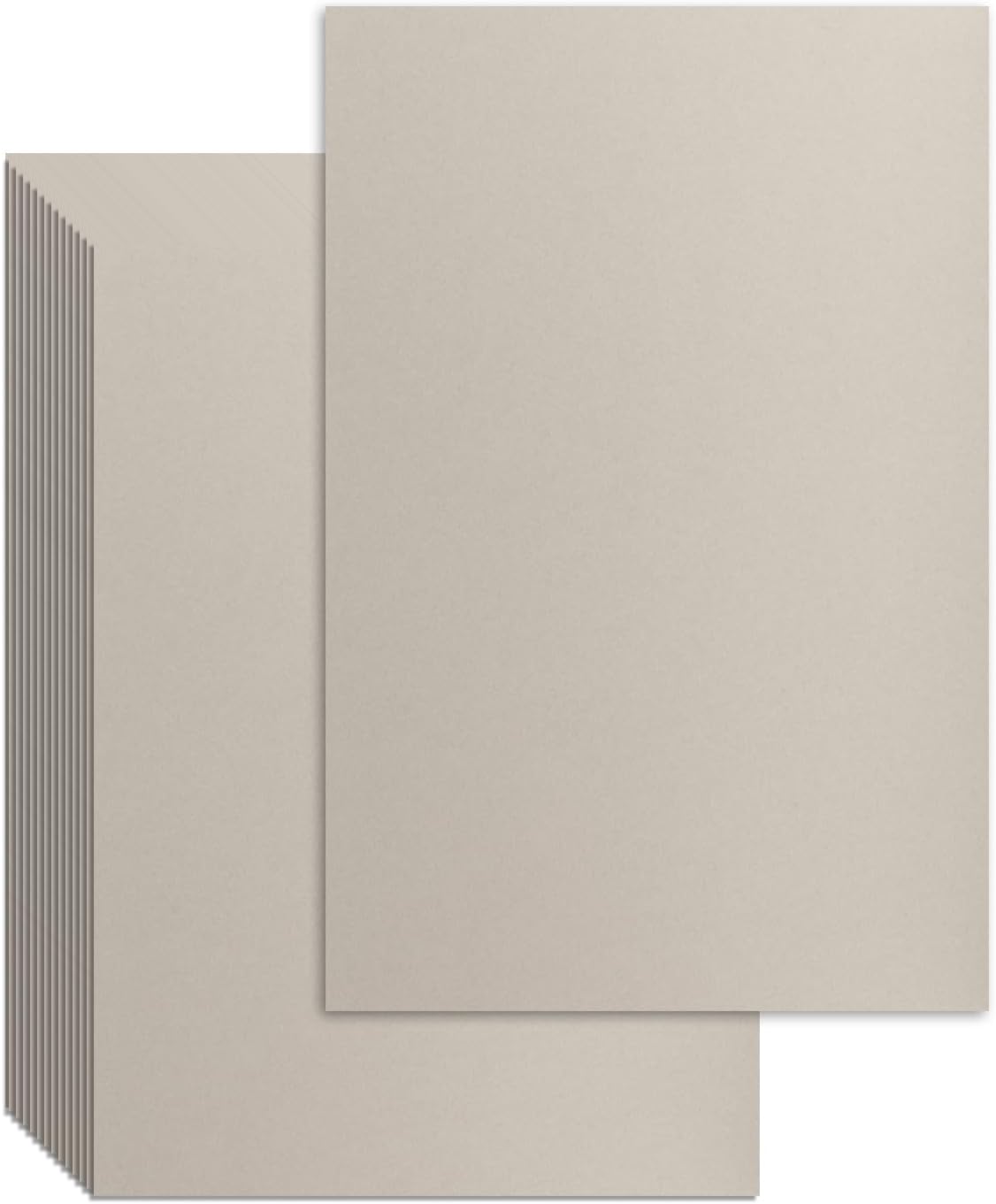 25 Pcs Book Board, Binder Board, Cover Board, Heavy Duty Chipboard for Book Binding, DIY Cardboard (Gray, 5 x 7 Inch 100PT)