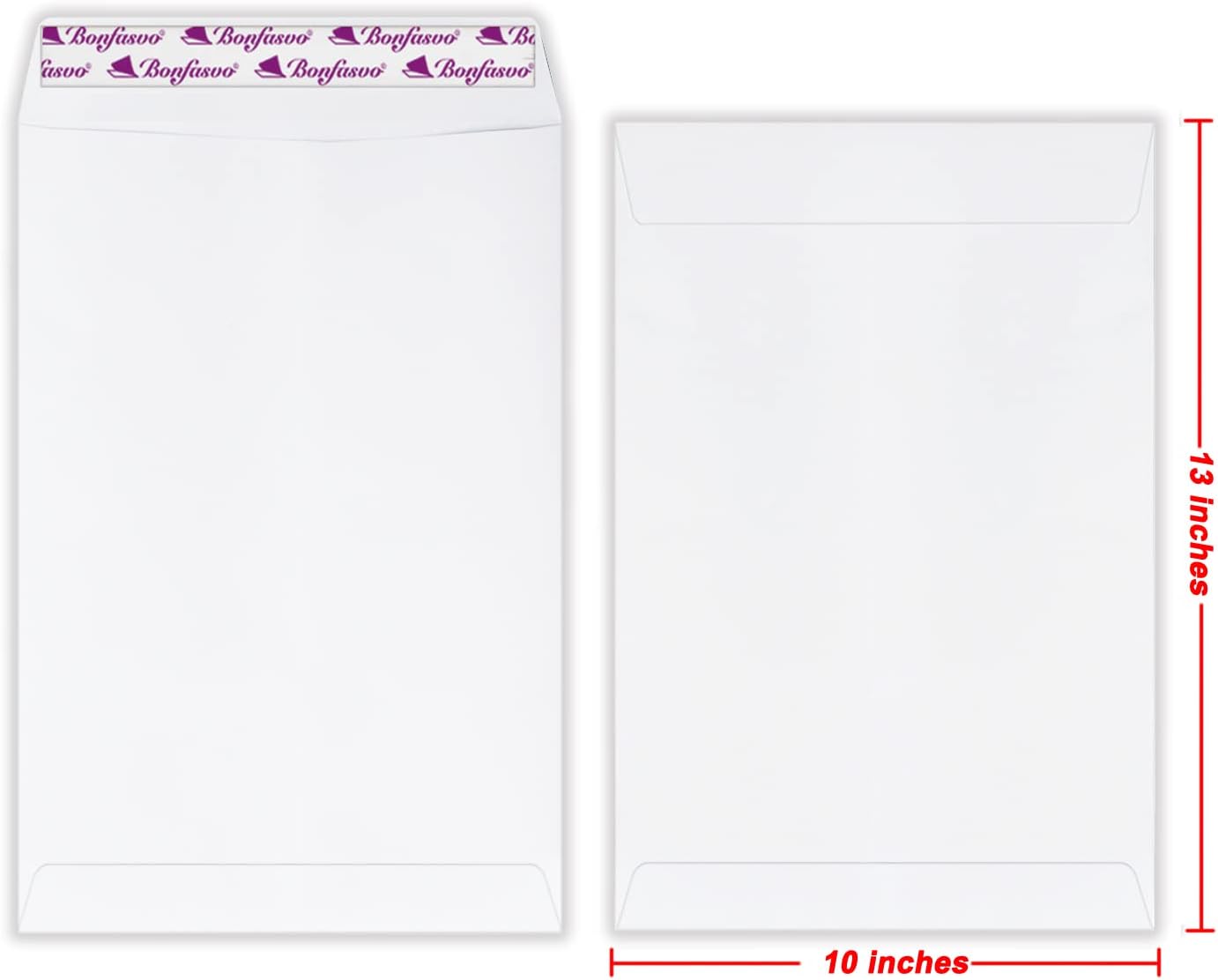 300 Pack 10x13 White Catalog Envelopes Peel & Seal Security Mailing Envelopes 120GSM Kraft Paper self Seal Envelopes for Invitations Papers Photos Documents Pictures Papers Files - Lumora Desk