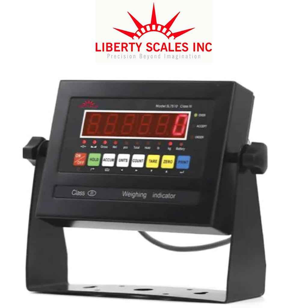 Liberty LS-800-4X5 NTEP Certified (Legal for Trade) Industrial Floor Scale | 48" x 60" | Capacity of 5,000 lbs x 1 lb + Yellow