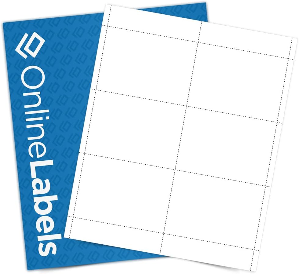 Name Badge Inserts - 4 x 3 - Cardstock - Pack of 3,000, 500 Sheets - Inkjet/Laser Printer - Online Labels