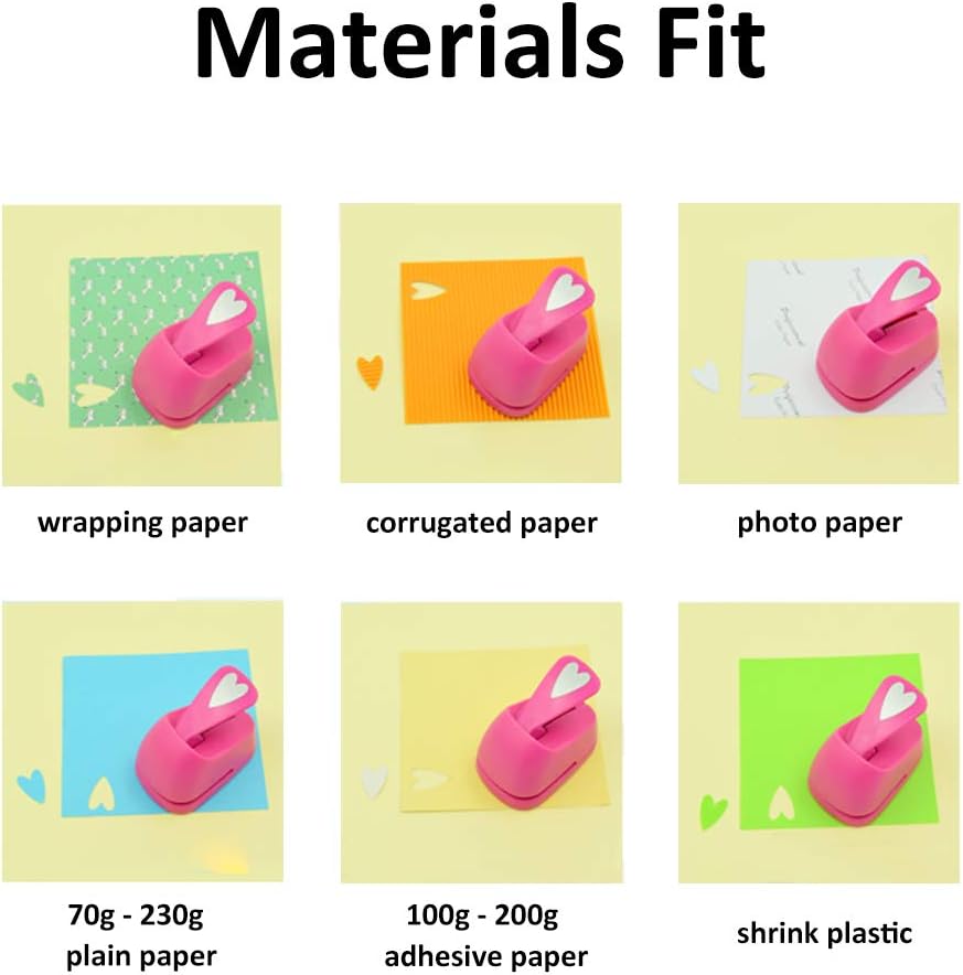 Craft Lever Punch 3 inch Heart Paper Punch Professional Tool for Valentine's Day Paper Crafting DIY Projects，Gifts，Stationery，Education，Greeting Cards Arts Fun Projects