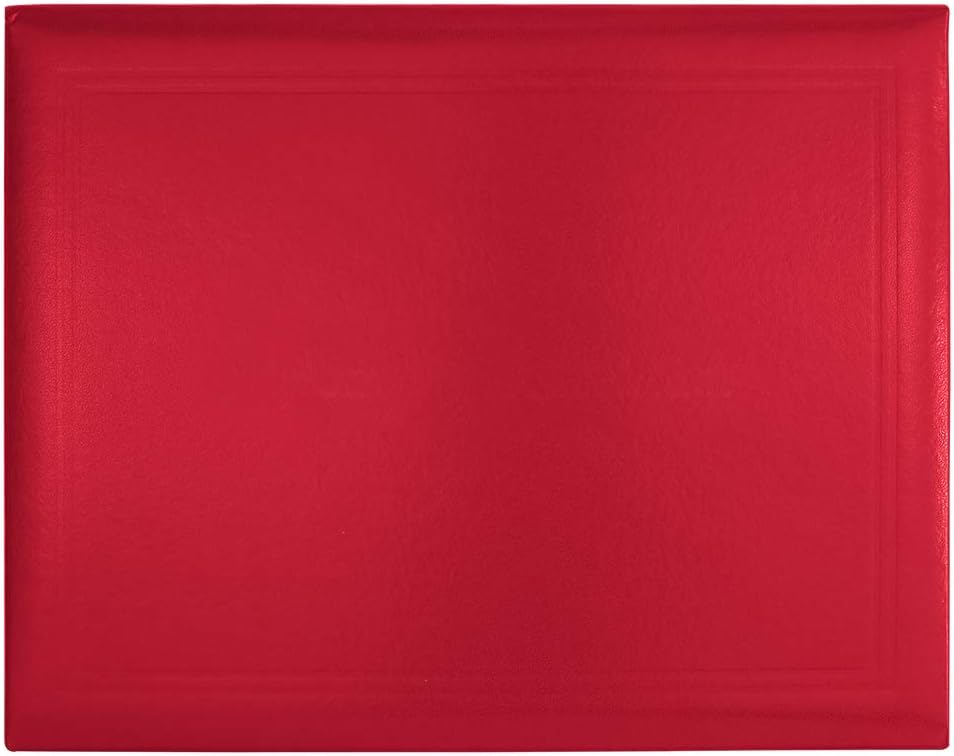 GraduationMall 8.5"x11" Smooth Padded Diploma Cover Certificate Holder Red,1-Pack