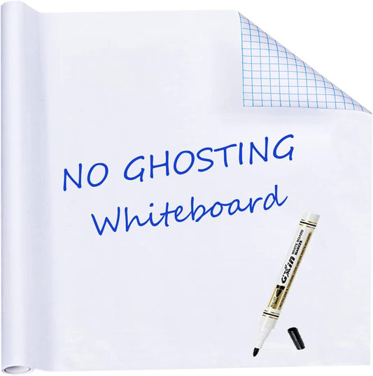 HAMIGAR Whiteboard Sticker for Wall 36" x 79" Dry Erase Board Large Wallpaper Peel and Stick, White Board Stick on Wall, Contact Paper Adhesive Poster Board Whiteboard with 1 Marker