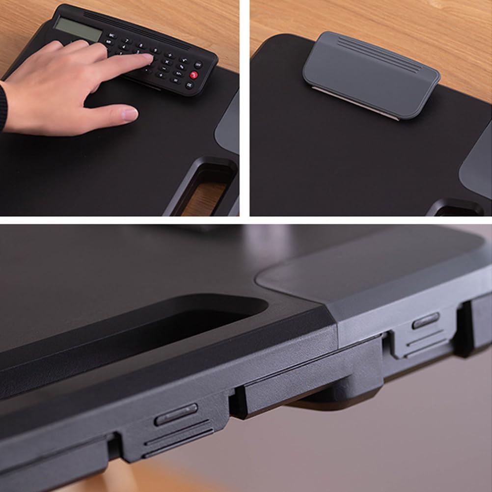 Cabilock Box Binder Portfolio Writing Pad Paper Storage Box Clipboard with Calculator A4 Clipboard A4 Files Storage Holder Writing Board Storage Rack Document Clipboard Case A4