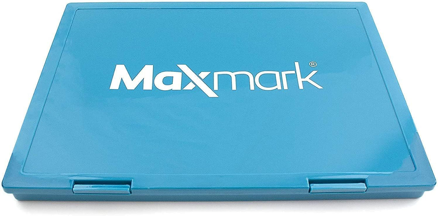 MaxMark Extra Large Green Ink Stamp Pad - 8.25" x 11.5" - Industrial Felt Pad - Green Color