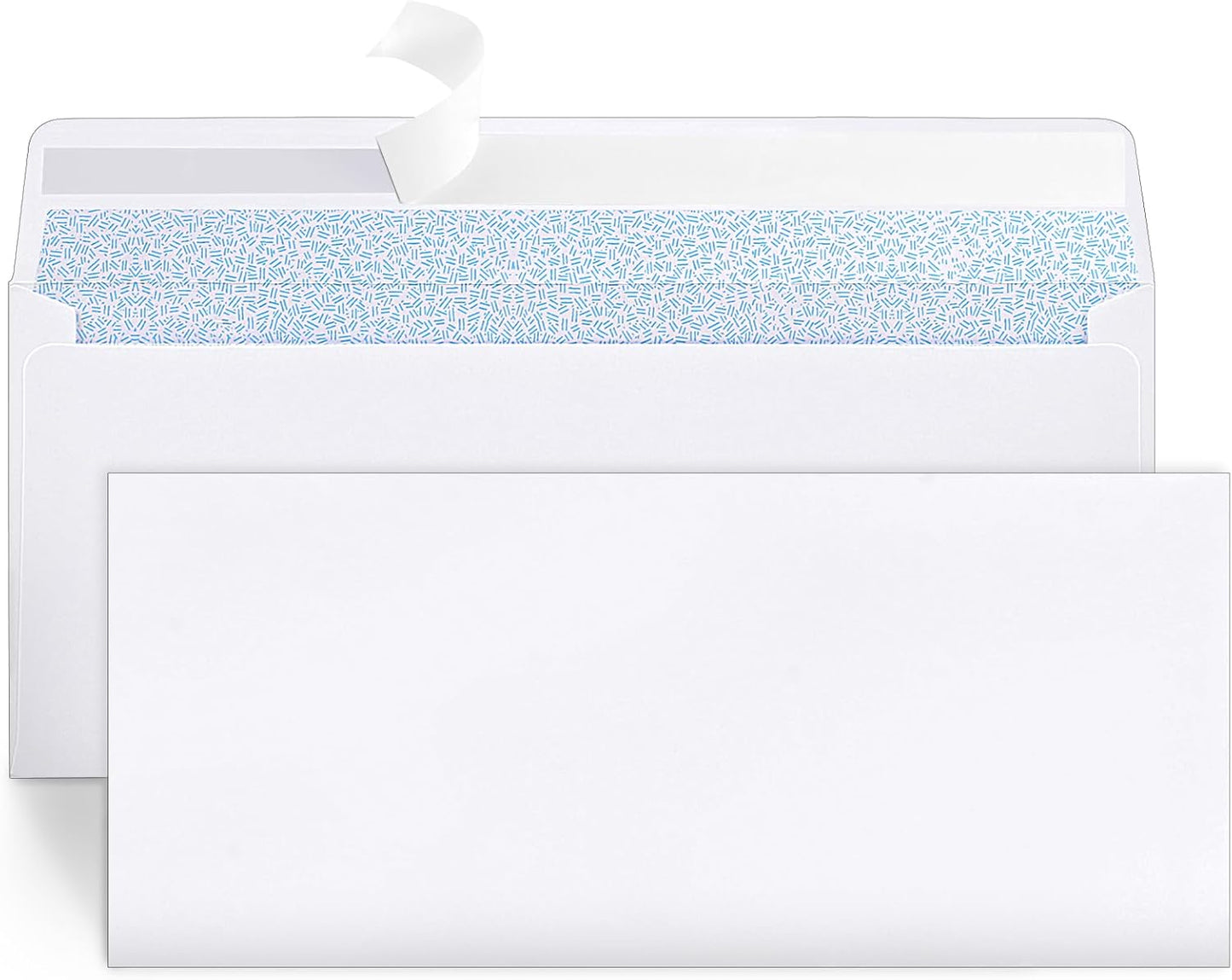 Joyberg 72 Packs #10 Envelopes, Business Envelopes, Envelopes Self Seal, Security Envelopes, Peel and Seal Closure, Size 4-1/8 X 9-1/2 Inches, White, 26LB - Lumora Desk
