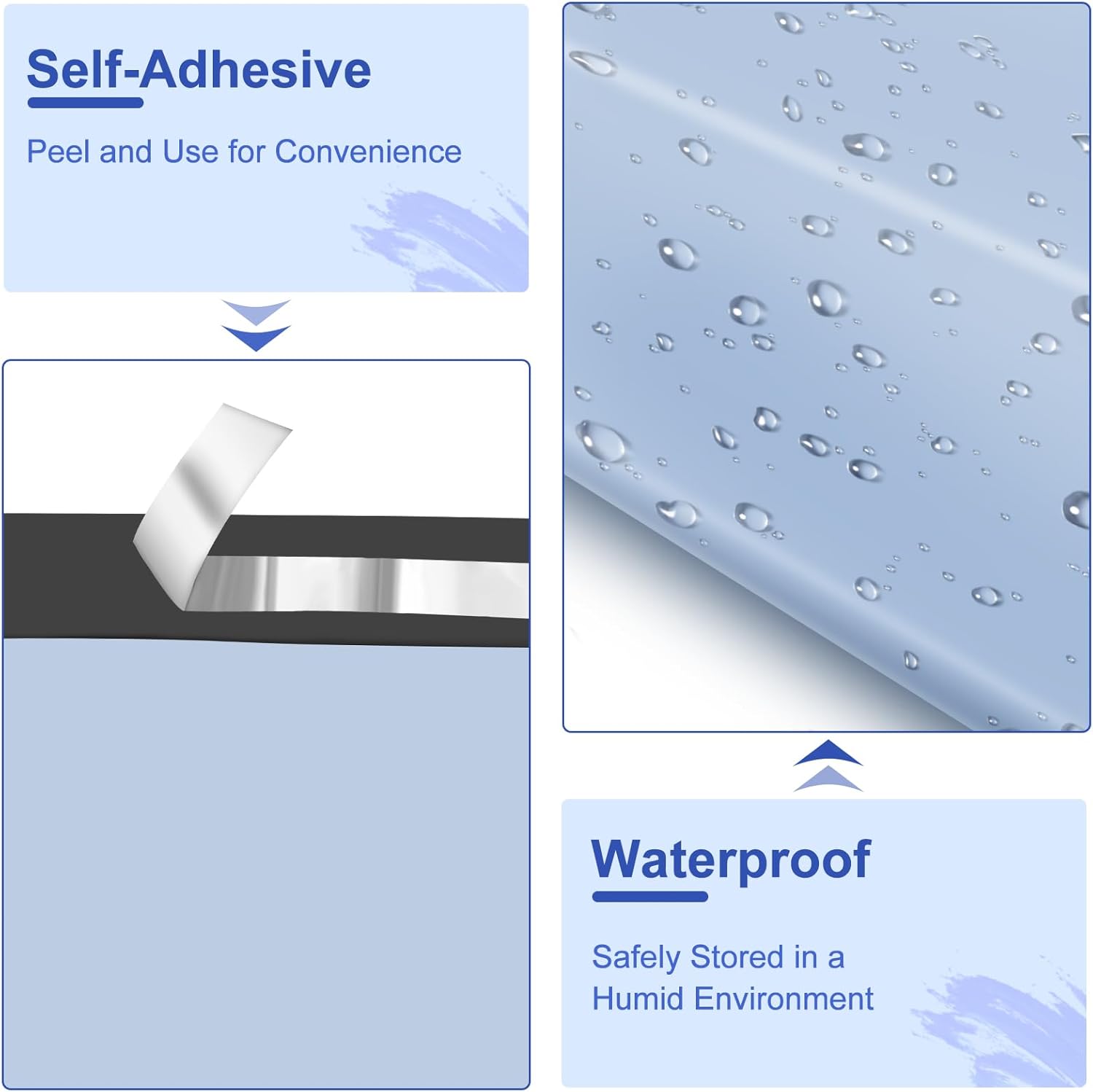 Poly Mailers 14.5x19, Large Poly Mailers 100 Pack, Shipping Mailers with Self Seal Adhesive, Waterproof and Tear-Proof Mailers Poly Bags for Small Business (Light Blue） - Lumora Desk