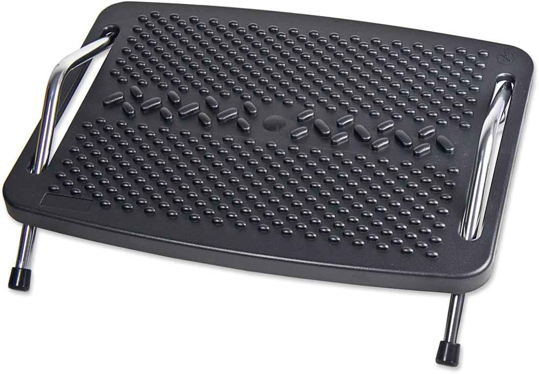 Under The Desk Ergonomic Tilt Adjustable Foot Rest Metal Support with Massage Textured SY-ACC65065