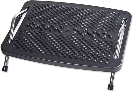 Under The Desk Ergonomic Tilt Adjustable Foot Rest Metal Support with Massage Textured SY-ACC65065