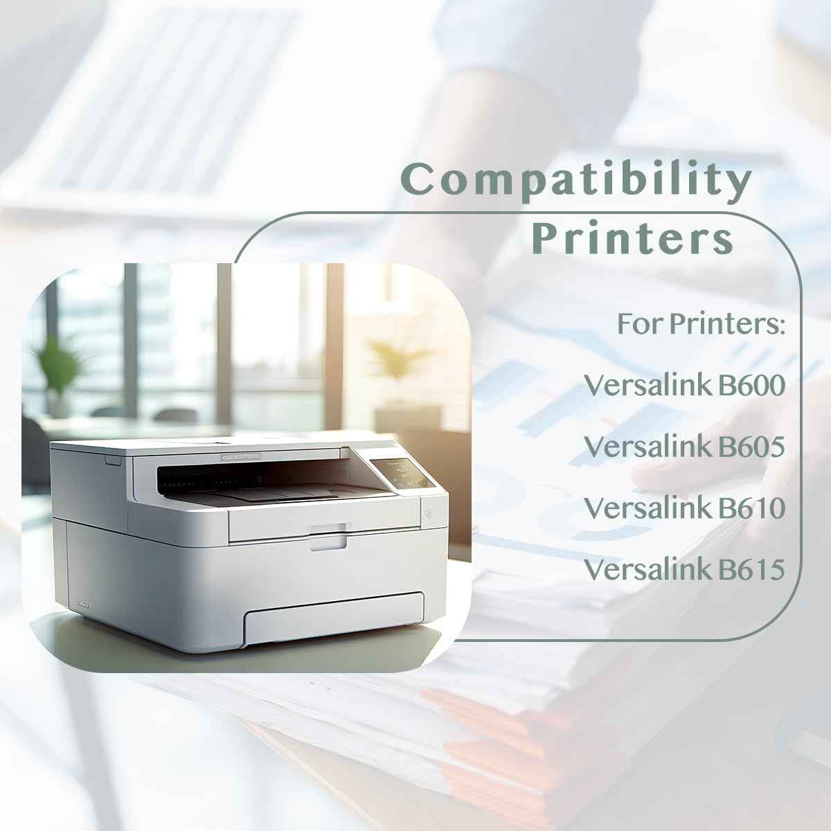 VersaLink B600 Toner Cartridge Black High Capacity 25,900 Pages Replacement for Xerox B600 Toner 106R03942 Work for Versalink B600/B610 Versalink B605 B615 Printer