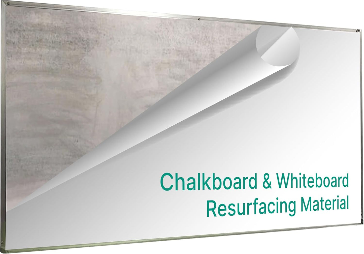 Everase Dry Erase Whiteboard Resurfacing Film Roll (9 ft. x 50") – Peel & Stick, Converts Chalkboards & Stained Whiteboards, Durable, Scratch/Stain-Resistant, Eco-Friendly, Refinish in 30 Mins.