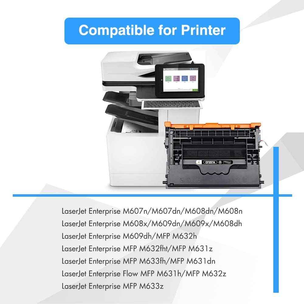 37A Black Toner Cartridge M607 M608 Compatible for HP 37A CF237A 37X LaserJet Enterprise M607n M607dn M608dn M608n M608x M608dh M608dh M609x M609 MFP M633 M632 M631 M631h M633fh Printer Ink (1-Pack)