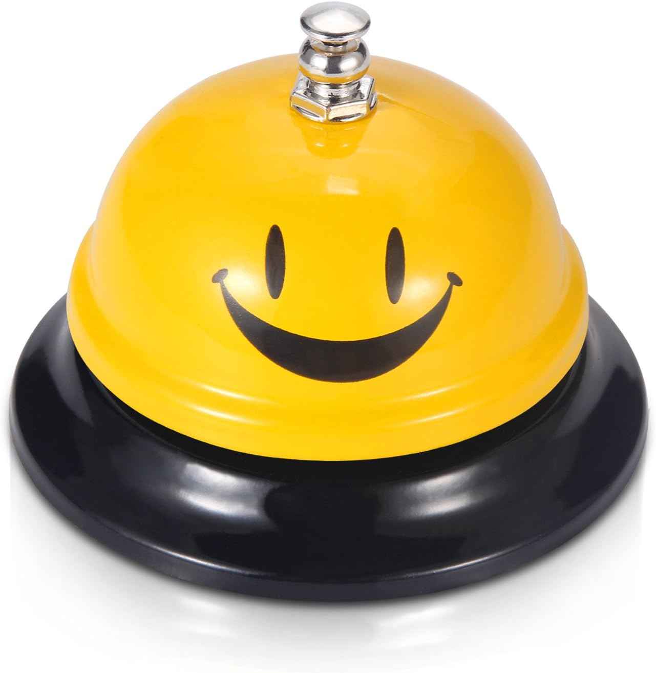 EMDMAK Call Bell, Service Bell for The Porter Kitchen Restaurant Bar Classic Concierge Hotel (3.35 Inch Diameter) (Yellow)