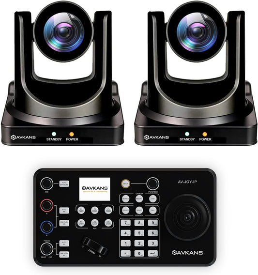 AVKANS 30X NDI PTZ Camera with HDMI SDI Video Outputs, Official NDI Products (20X NDI Camera Kits 2:1)