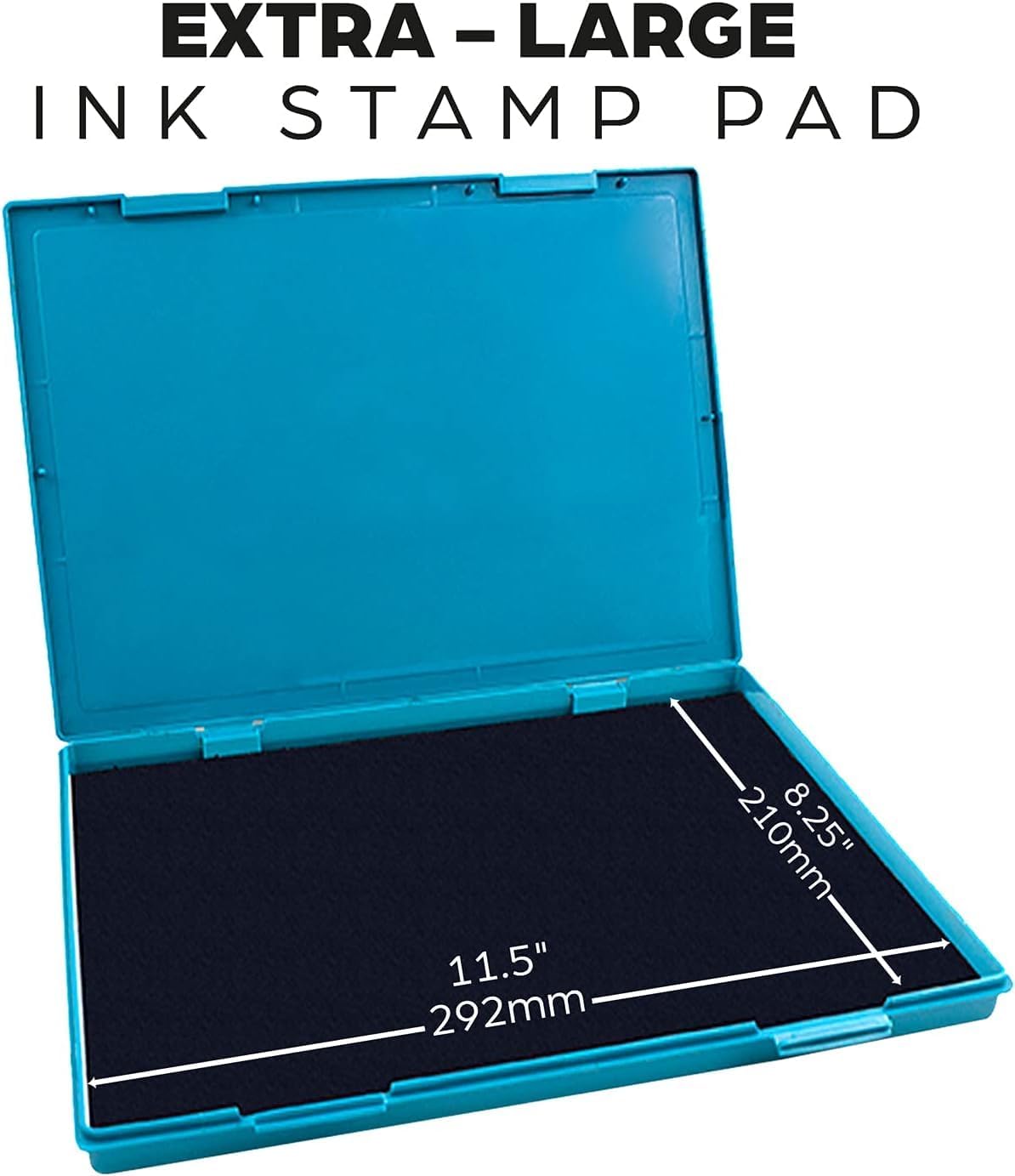 MaxMark Extra Large Magenta Purple Ink Stamp Pad - 8.25" x 11.5" - Industrial Felt Pad - Magenta Purple Color