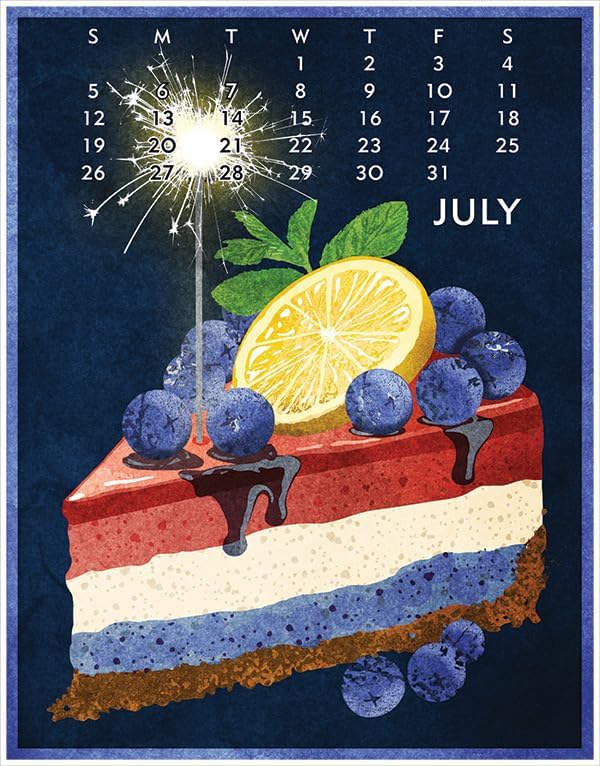 Linnea Design 2026 Desktop Calendar 5 x 7" Artwork by Johanna Riley