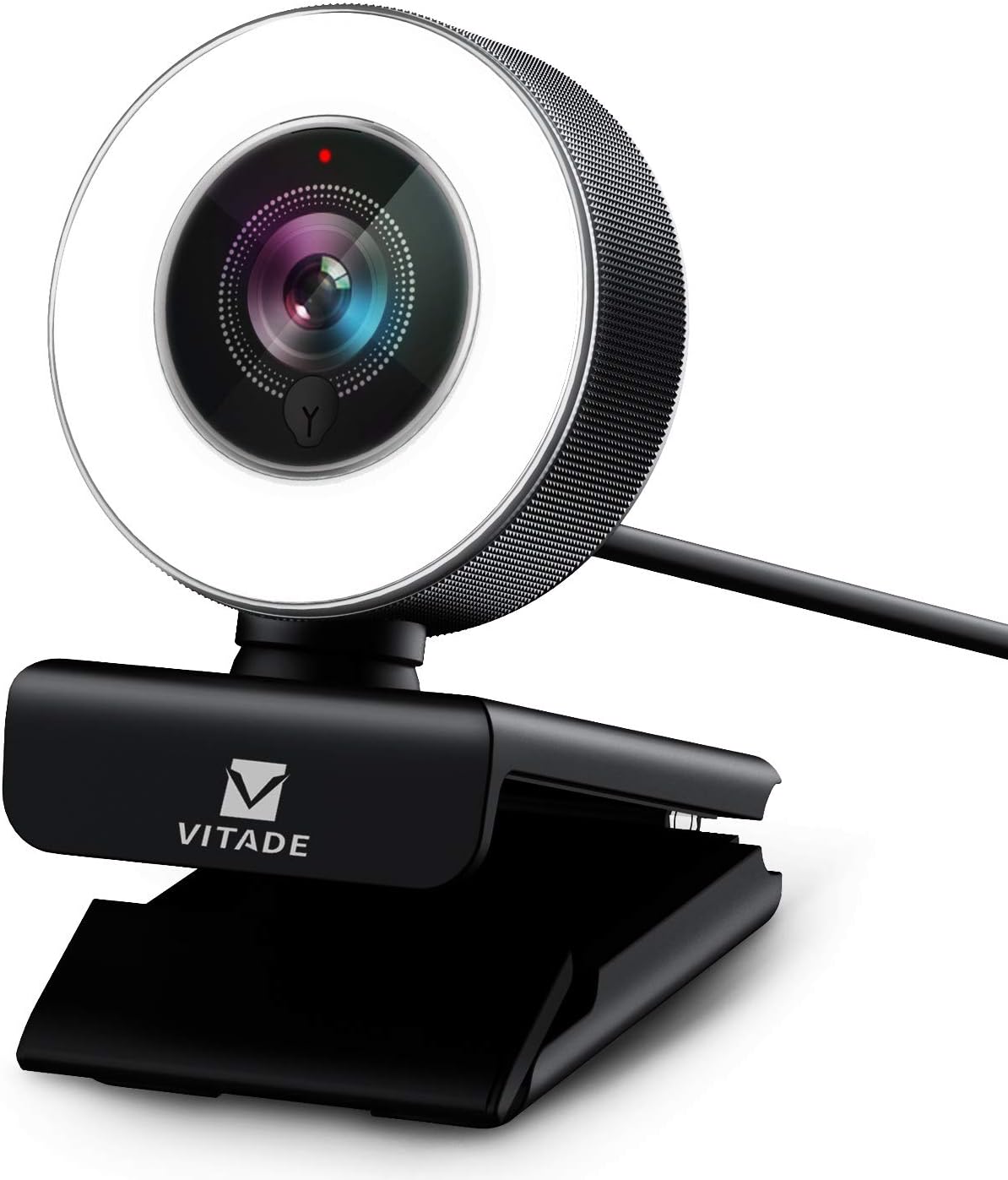 PC Webcam for Streaming HD 1080P, 960A USB Pro Computer Web Camera Video Cam for Mac Windows Laptop Conferencing Gaming Webcam with Ring Light & Microphone