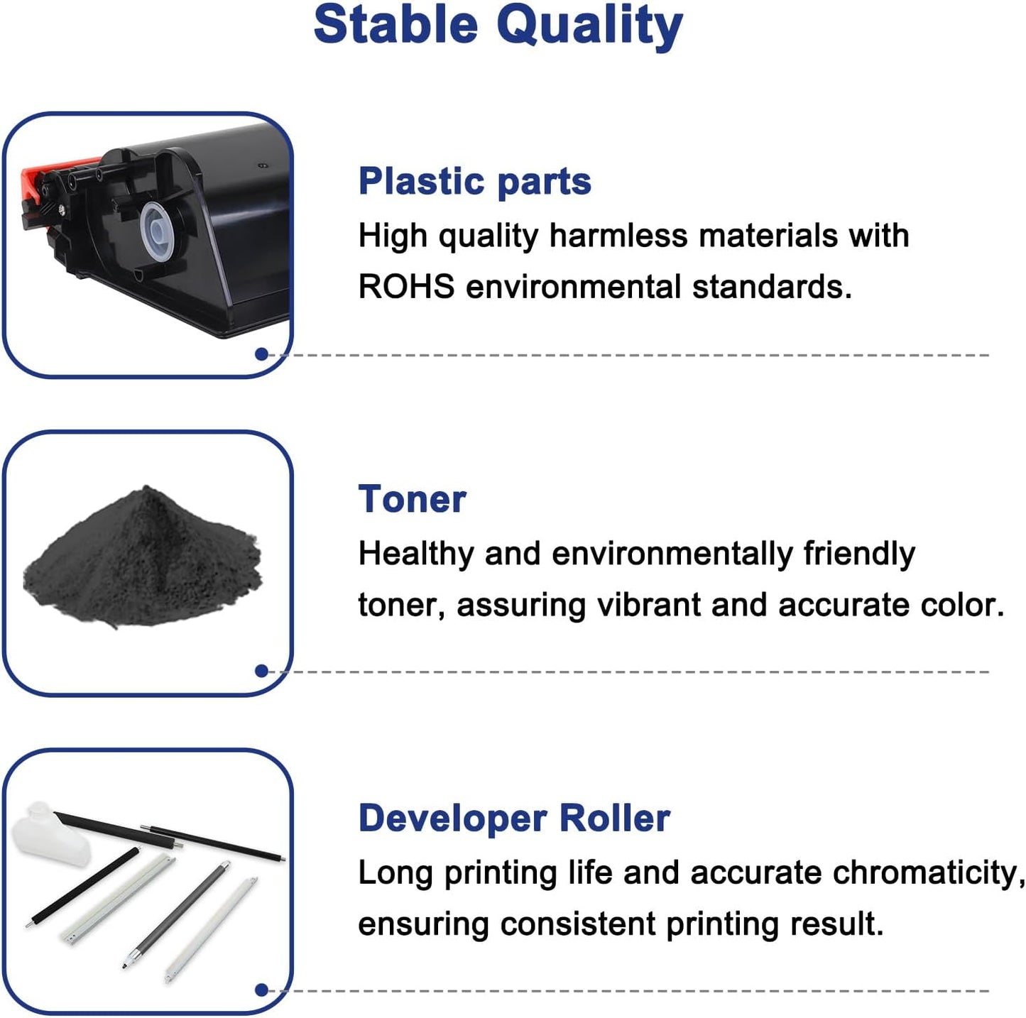TN850 TN820 High Yield Toner Cartridge Compatible for Brother TN 850 820 TN-820/TN-850 TN-850 TN-820 for Brother HL-L6200DW MFC-L5850DW MFC-L5700DW HL-L5200DW MFC-L5900DW Printer Black Ink 2-Pack