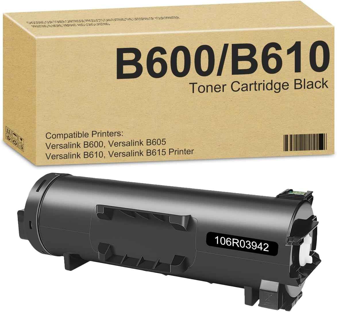 VersaLink B600 Toner Cartridge Black High Capacity 25,900 Pages Replacement for Xerox B600 Toner 106R03942 Work for Versalink B600/B610 Versalink B605 B615 Printer