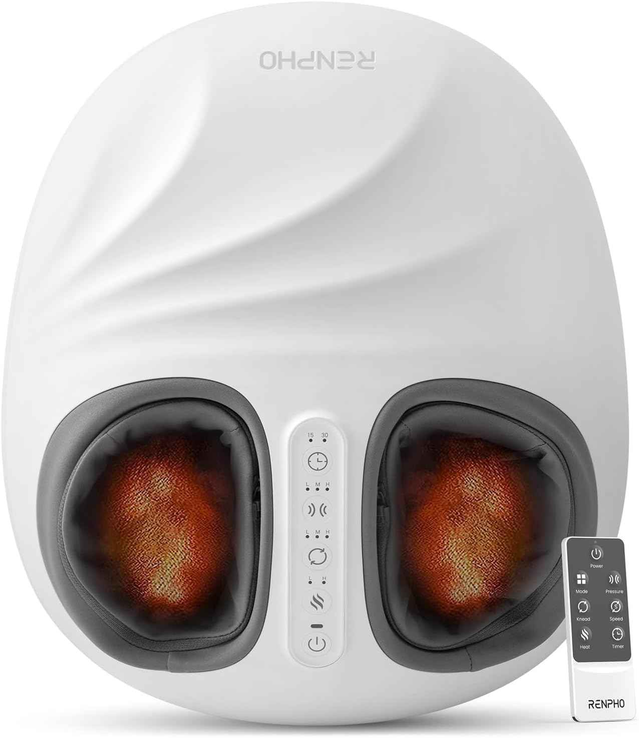 RENPHO Foot Massager Designed Specifically for Women, Shiatsu Foot Massager with Pressure Monitor Tech, Full-Foot Massage Machine with Kneading & Compression, Birthday Gifts for Women, Size 13