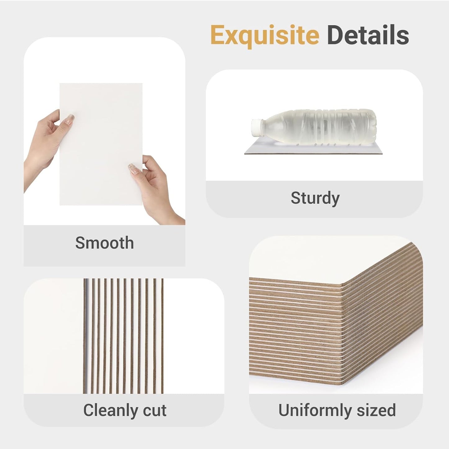 25 Pcs Book Board, Binder Board, Cover Board, Heavy Duty Chipboard for Book Binding, DIY Cardboard (White, 10 x 12.5 Inch 80PT)