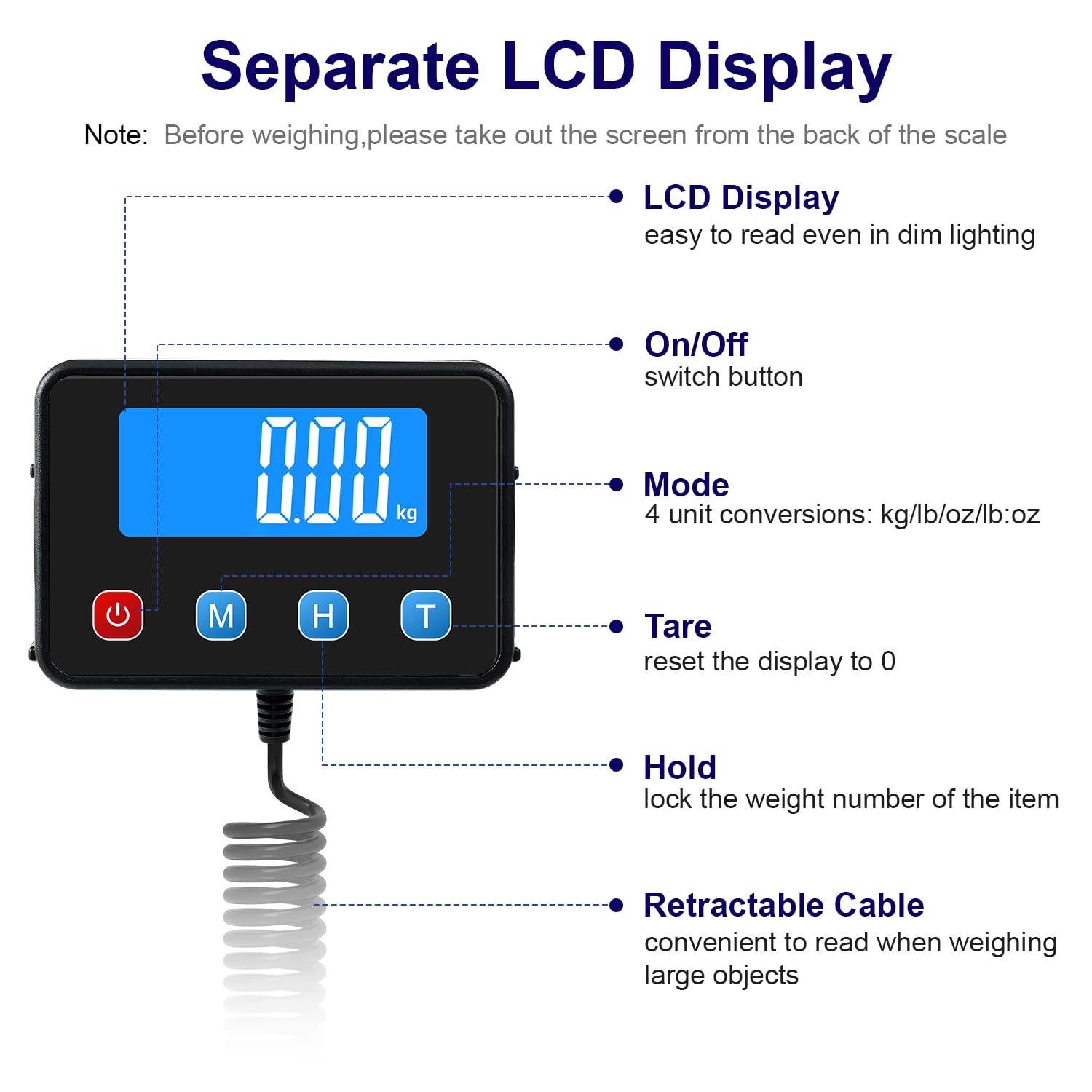 Digital Shipping Postal Scale 0.5 oz High Accuracy！440lb Commercial Weight Scale for Package, Small Business, Mail, Warehouse, Home, Battery & Charging Cable Included - Lumora Desk