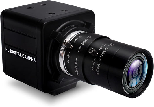 SVPRO HD USB Camera 1080P with 5-50mm Zoom Lens,10X Optical Zoom USB Web Camera Manual Focus with CMOS OV2710 Sensor,High Speed 100fps/60pfs/30fps Video Camera for PC Computer,Laptop