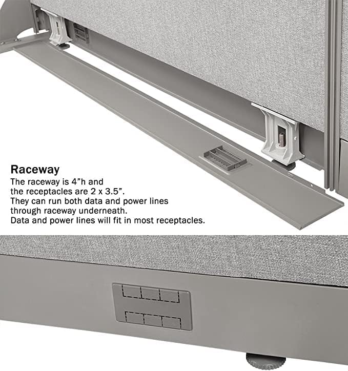GOF Office Partition Single Panel (48" w x 60" h) 4ft x 5ft