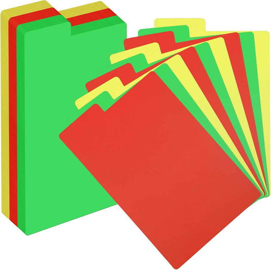 60 Pcs Comic Dividers - Multicolor Frosted Card Separator with Tabs Archival Polyethylene Plastic Dividers | Organize Comics Efficiently in Storage Boxes | Write-On Index Tab, 7.1 x 11 Inch