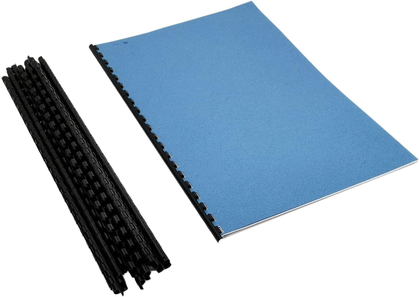 Rayson CR6BK-10305638 Plastic Binding Combs 20-Sheets Capacity, 1/4" Black Comb Binding Spines, 19-Ring, Max. Binding Letter Size Paper (8.5"×11") Box of 100