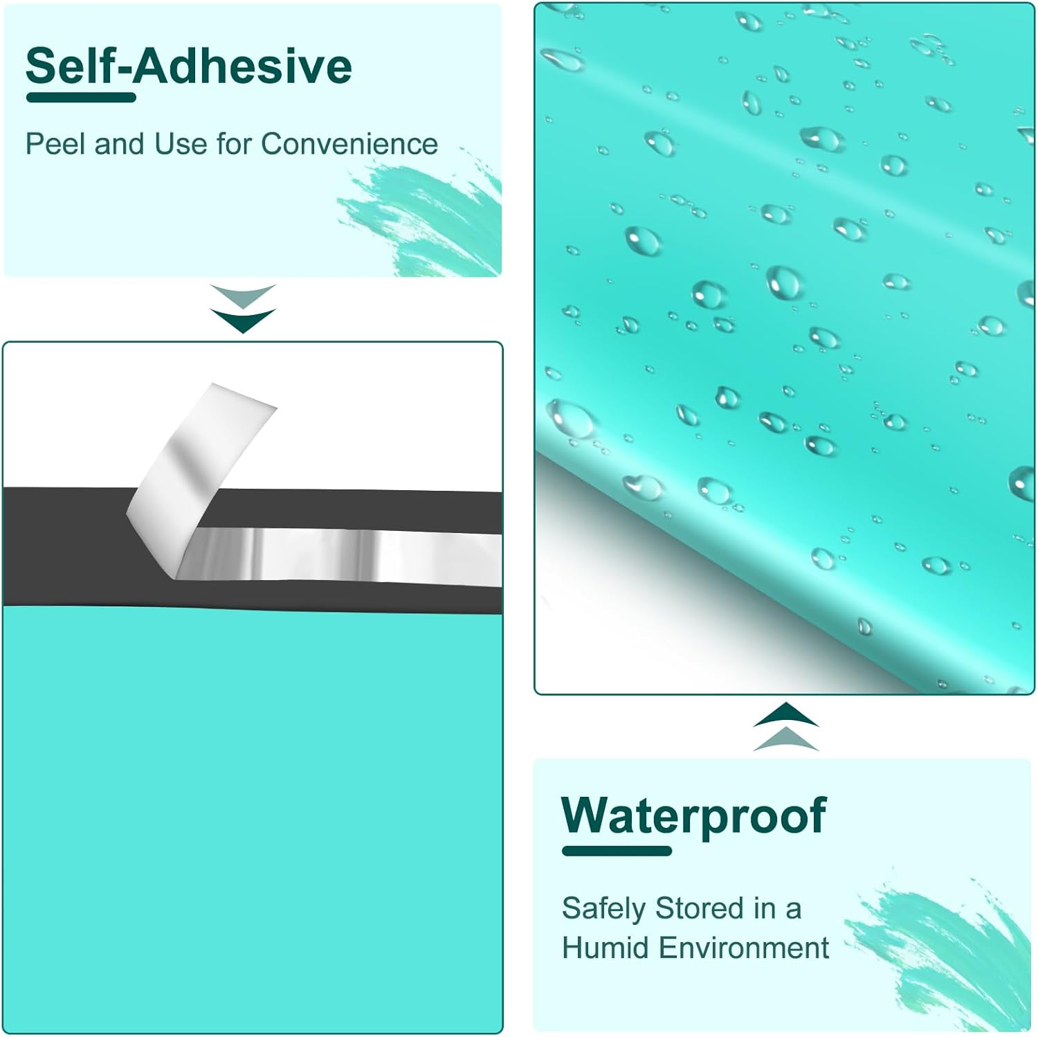 120PC Poly Mailers 6x9 Inch Teal Mailing Envelopes Bags Shipping Bags with Self Adhesive Waterproof and Tear-Proof Postal Bags - Lumora Desk