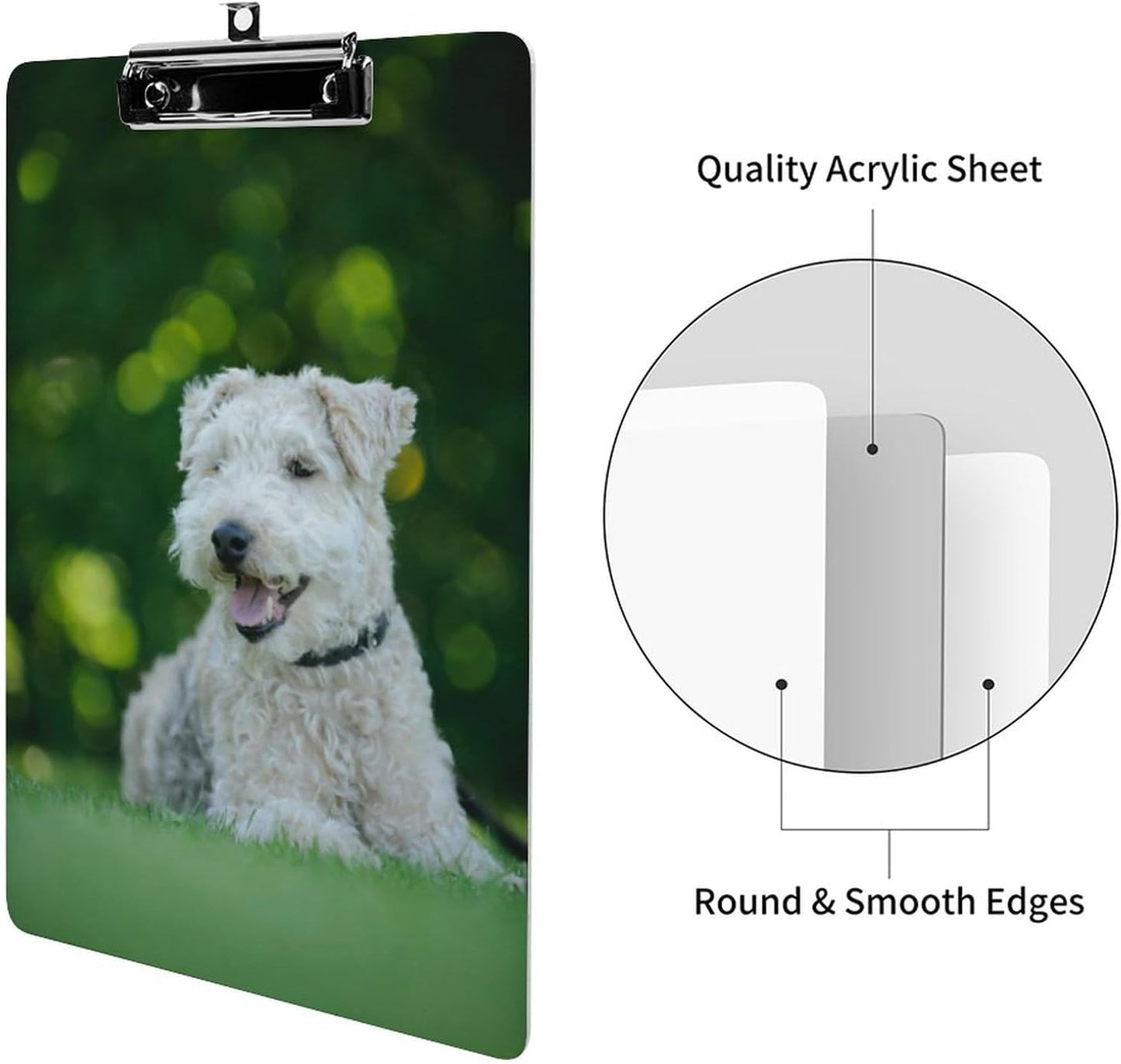 Personalized Double-Sided Custom Clipboard - Add Your Photo, Text - Simple Fashion Clipboard for Paper Documents, Notebooks, Magazines, Photos, Stamps