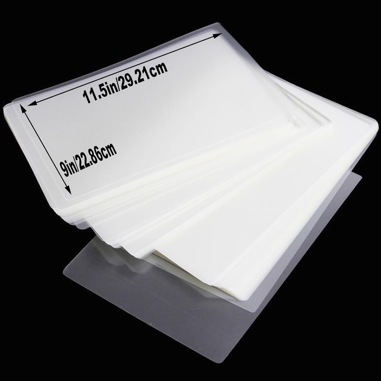 Clear Thermal Laminating Plastic Paper Laminator Sheets, 200 Pack 3 Mil Laminating Sheets, 9 x 11.5 Inch Thermal Laminating Pouches for Thermal Laminator