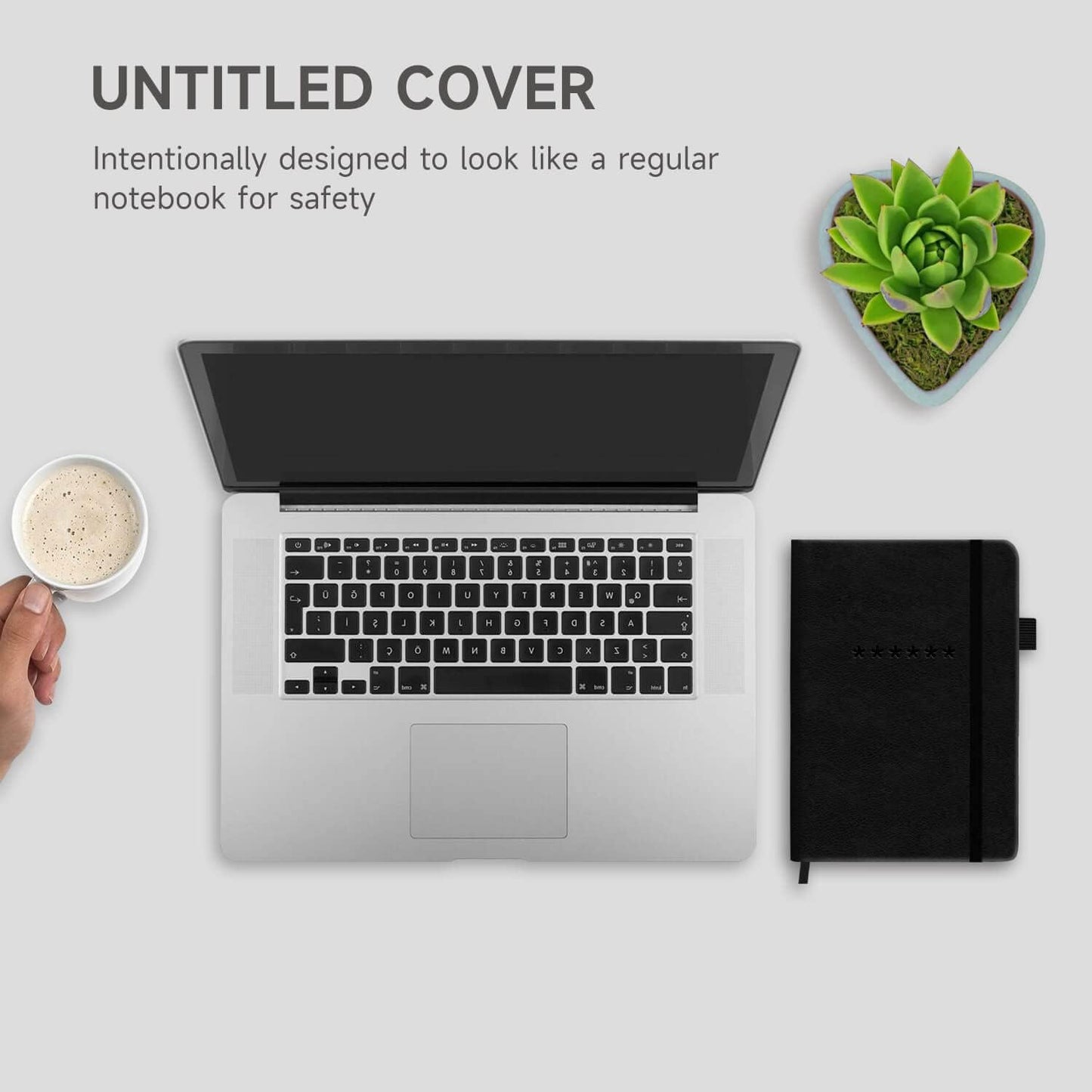 Password Book with Alphabetical Tabs – Hardcover Internet Address & Password Organizer – Password Keeper Notebook for Computer & Website – 5.2 x 7.6" Log-in Password Journal w/Thick Paper (Black)