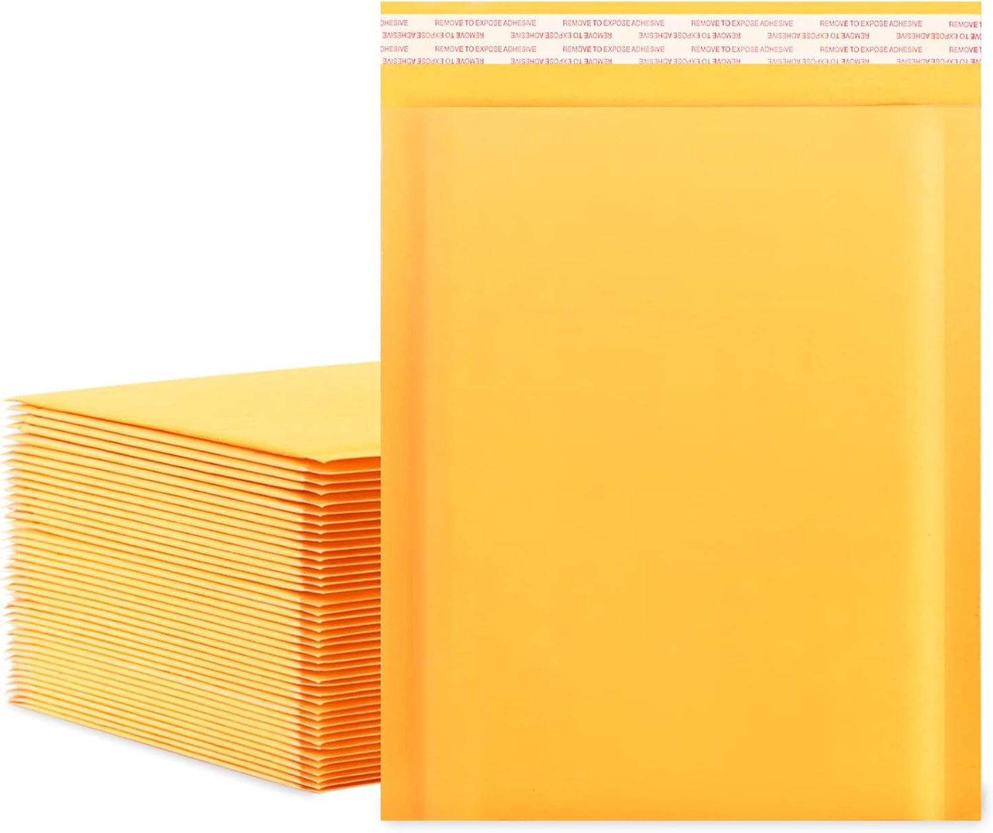 packbabol Kraft Bubble Mailers 8.5x11 Inch 50 Pcs,Small Self-Sealing Mail Shipping Bags,Yellow Padded Envelopes #2 - Lumora Desk