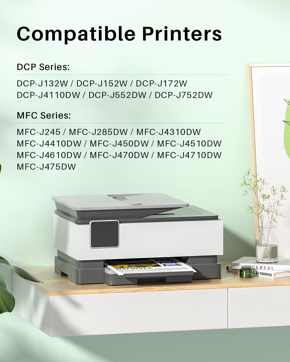 LC103XL Color Ink Cartridge Replacement for Brother LC103 XL Cartridges Use for MFC-J870DW MFC-J6520DW MFC-J475DW MFC-J6920DW MFC-J470DW(4 Pack)