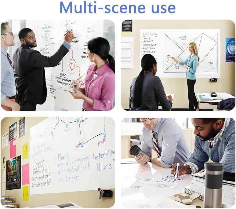 Magnetic Whiteboard Contact Paper, 18" x 24" Stick on Magnetic Dry Erase White Board Sticker for Wall, Easy to Write for Drawing, School, Office, Kitchen Fridge