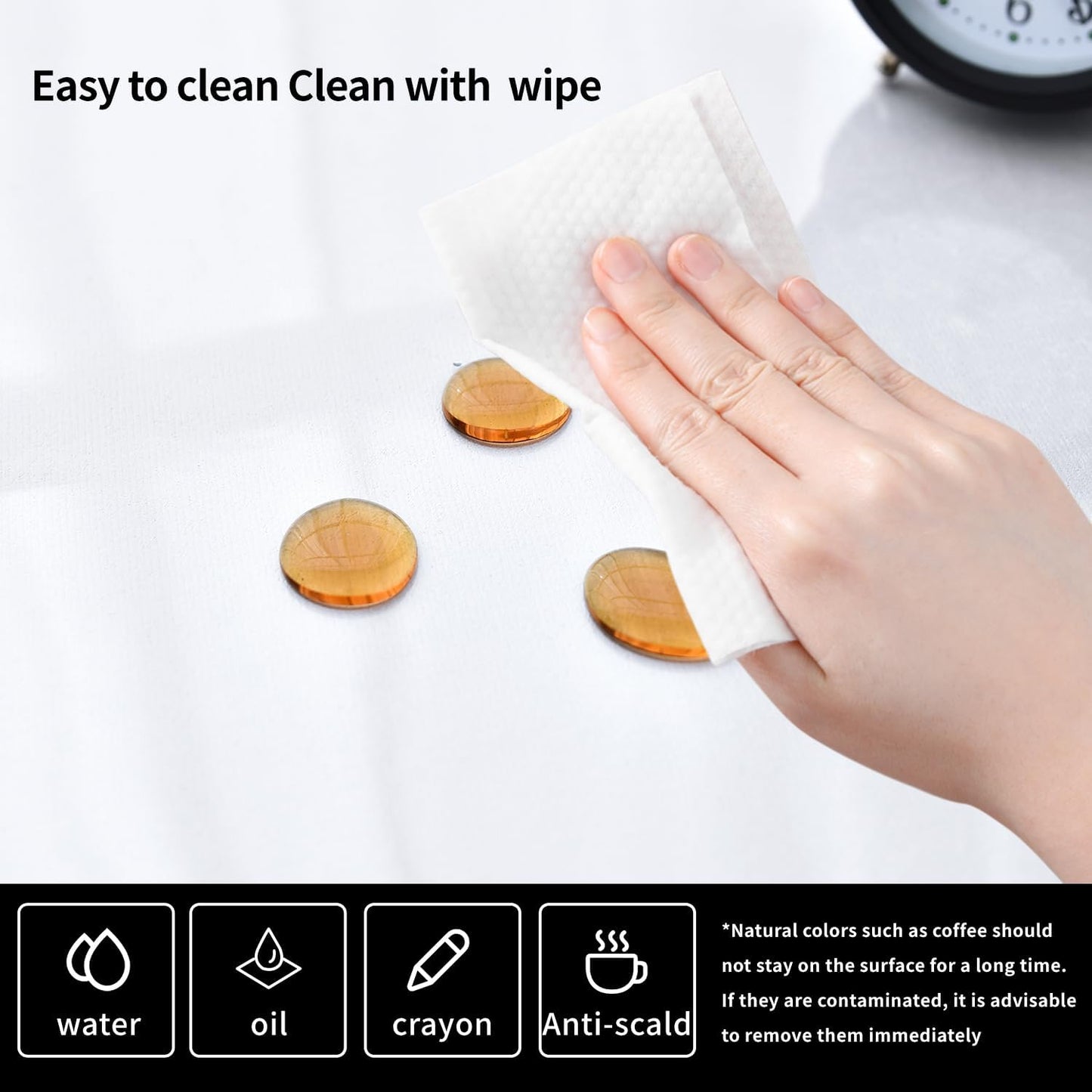 Clear Desk Mat, Non-Slip PVC Desk Protector Mat with Round Edge, Heat Resistant & Waterproof Clear Desk Writing Mat for Home and Office (35.4"*16.9")