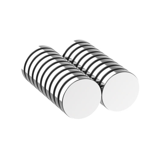 Strong Neodymium Disc Magnet, 3/4" D x 1/8" H - 20 Pack, Powerful N42 Rare Earth Magnets Decorative Round Fridge Magnets,Small Refrigerator Magnet for Whiteboard,Locker,DIY Building Scientific