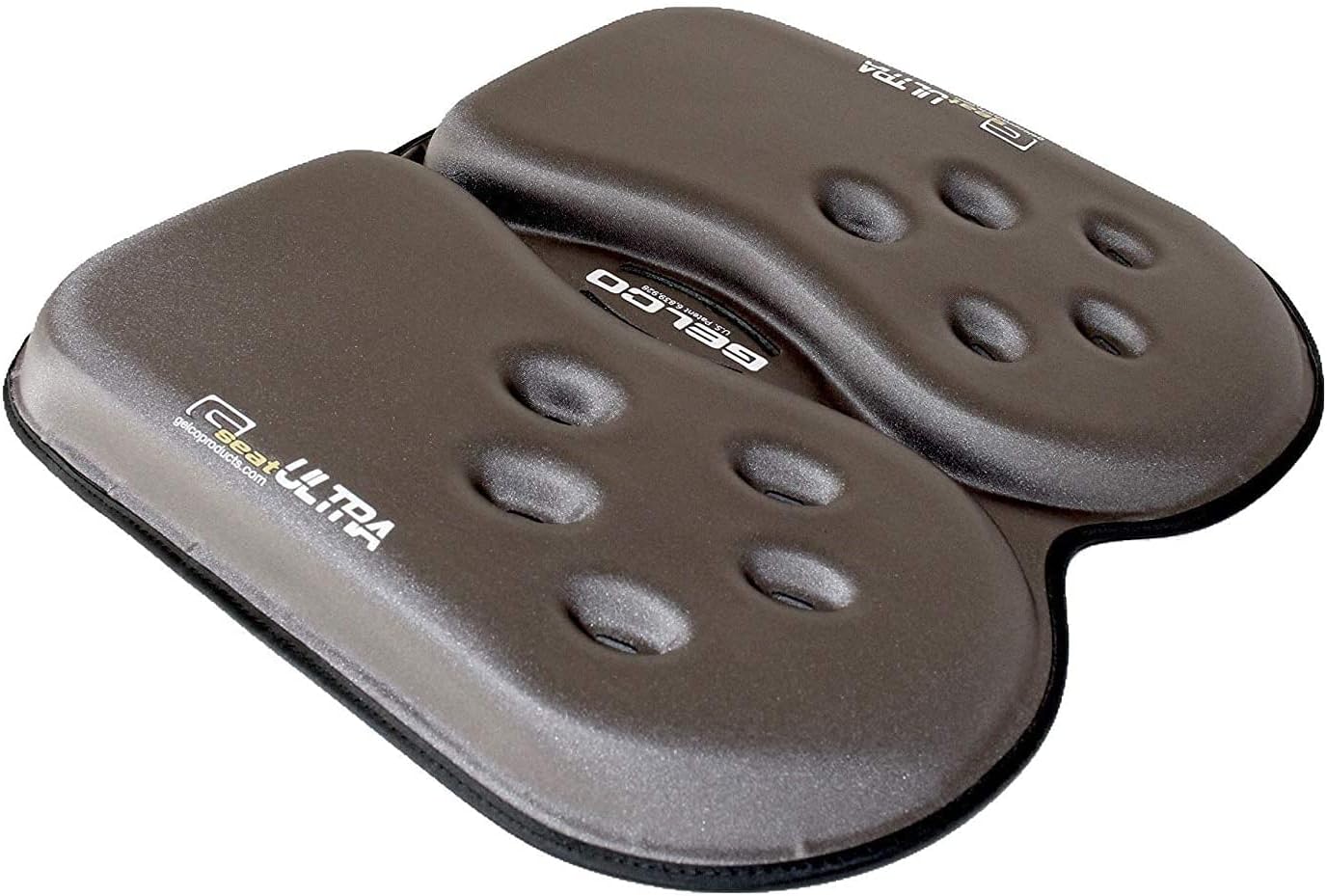 GSeat Ultra Orthopedic Gel and Foam Seat Cushion (Gray) – for Coccyx, Back, Tailbone, Prostate, Postnatal, and Sciatica Pain/Discomfort – Office, Car, Chair, Travel